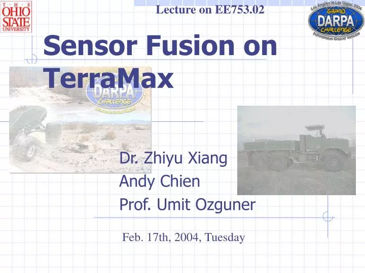 sensor fusion on terramax