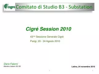Comitato di Studio B3 - Substation