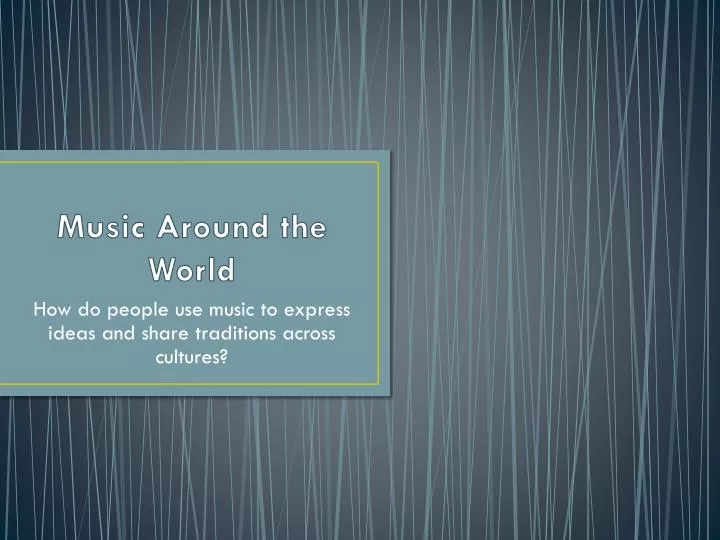 music around the world