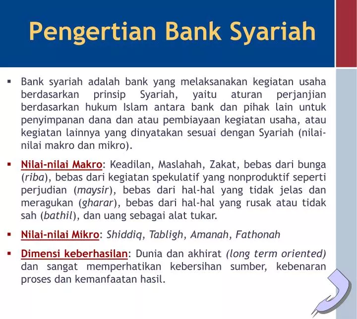 pengertian bank syariah