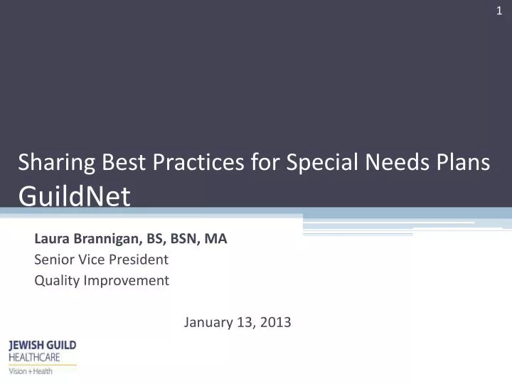 sharing best practices for special needs plans guildnet