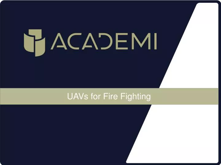 uavs for fire fighting
