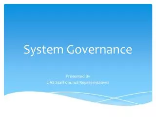 System Governance