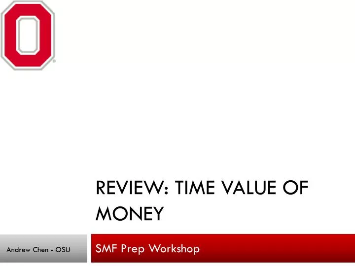 review time value of money