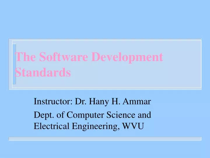 the software development standards