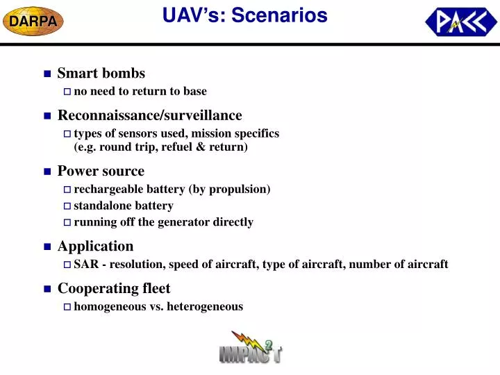 uav s scenarios