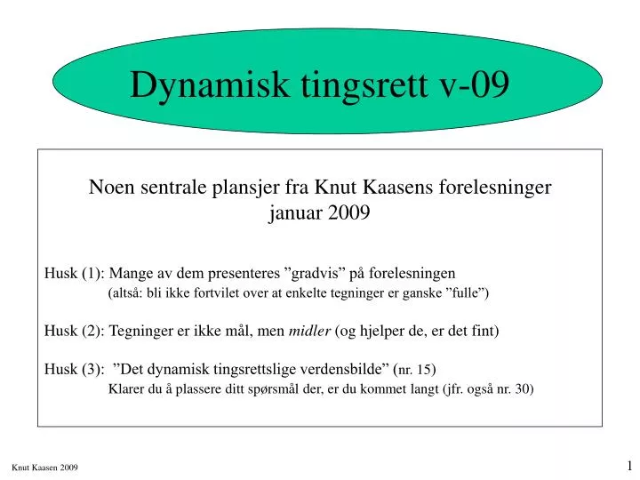 dynamisk tingsrett v 09