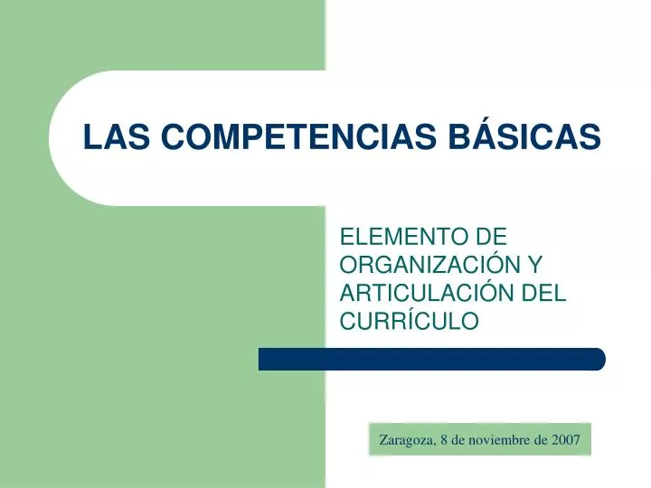 las competencias b sicas