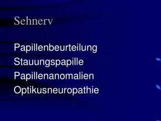 sehnerv