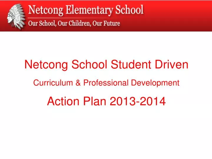 netcong school student driven curriculum professional development action plan 2013 2014