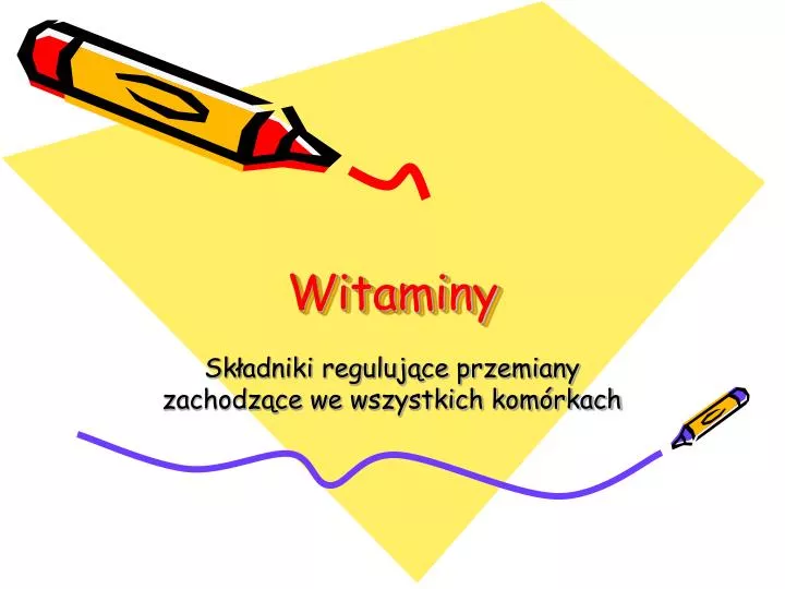 witaminy