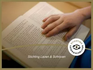 stichting lezen schrijven
