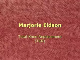 Marjorie Eidson