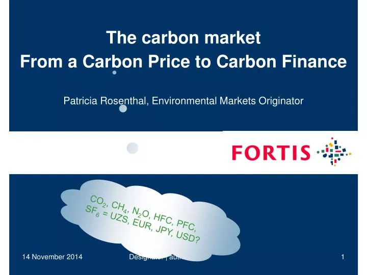 the carbon market from a carbon price to carbon finance