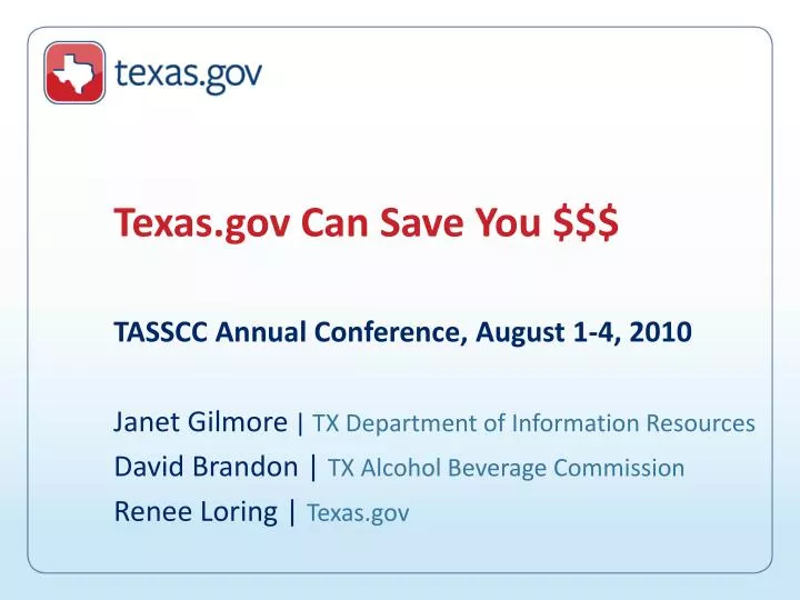texas gov can save you