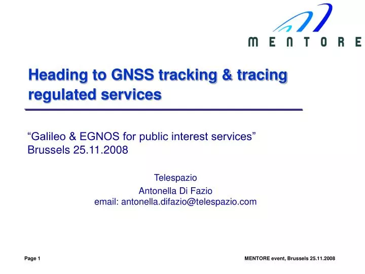 heading to gnss tracking tracing regulated services