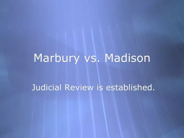 marbury vs madison