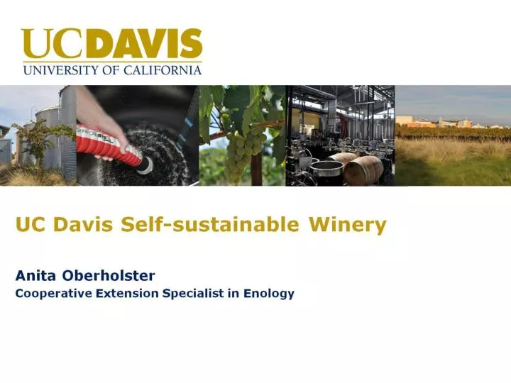 uc davis self sustainable winery
