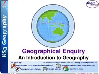 Geographical Enquiry An Introduction to Geography
