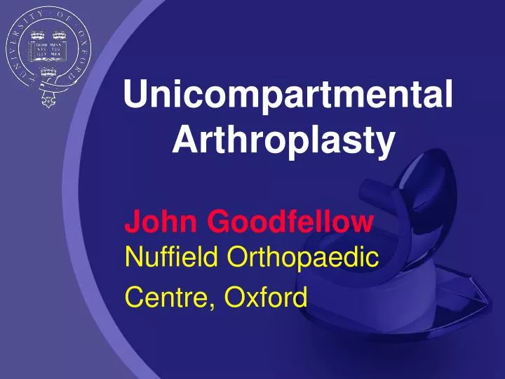 unicompartmental arthroplasty