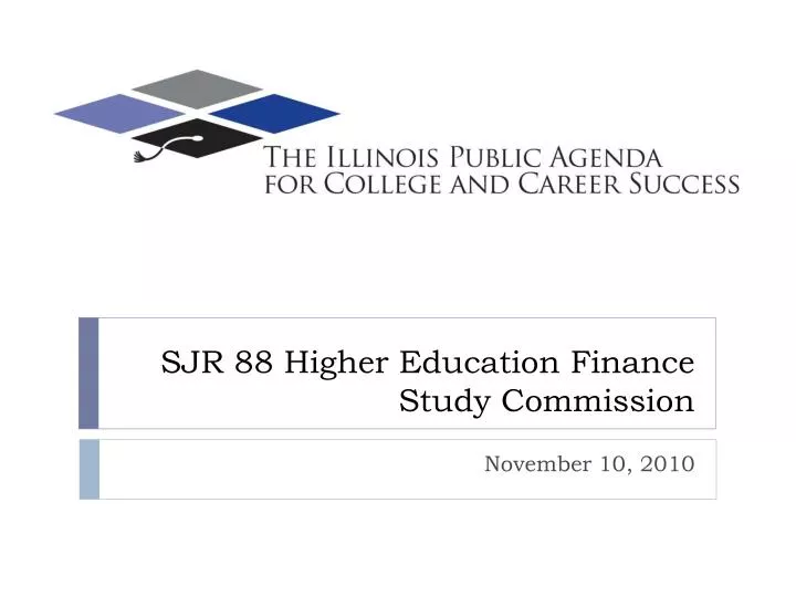 sjr 88 higher education finance study commission