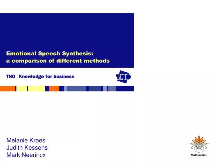 emotional speech synthesis a comparison of different methods