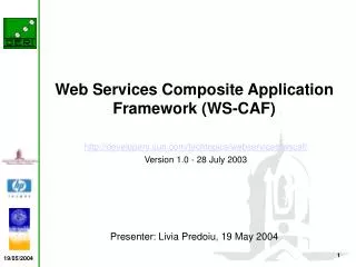 Web Services Composite Application Framework (WS-CAF)