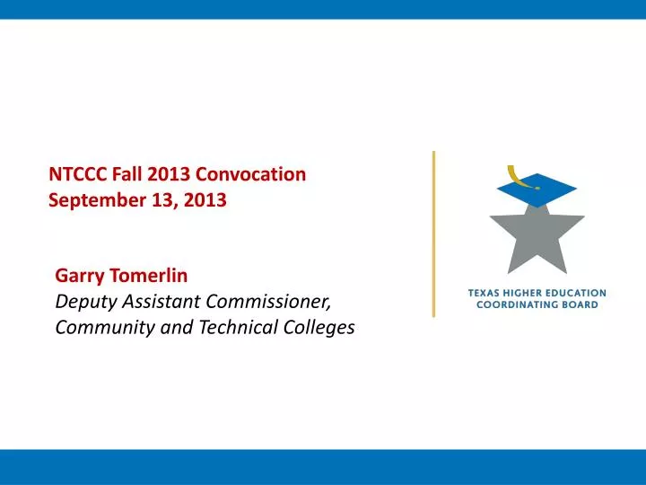 ntccc fall 2013 convocation september 13 2013