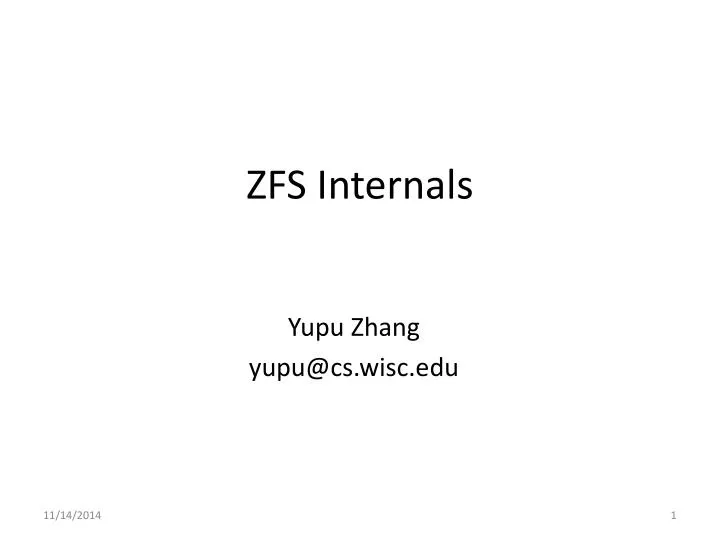 zfs internals