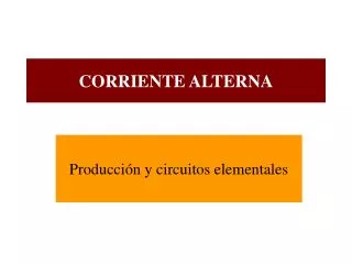 corriente alterna