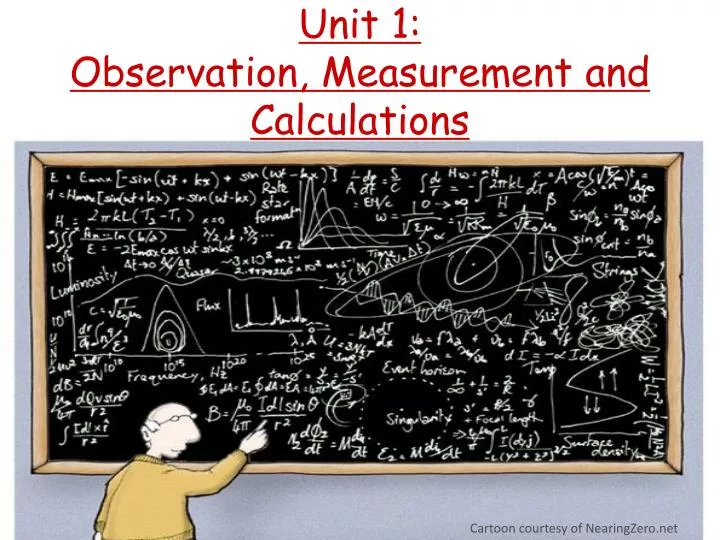 unit 1 observation measurement and calculations