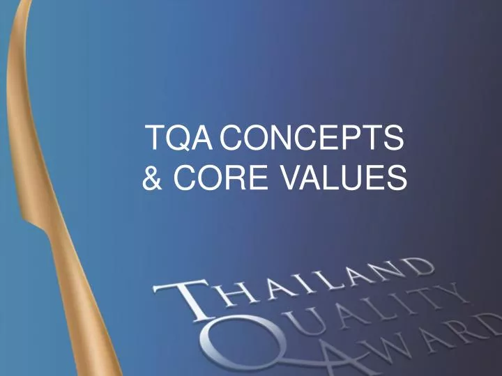 tqa concepts core values