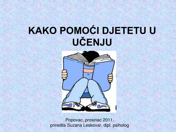 kako pomo i djetetu u u enju