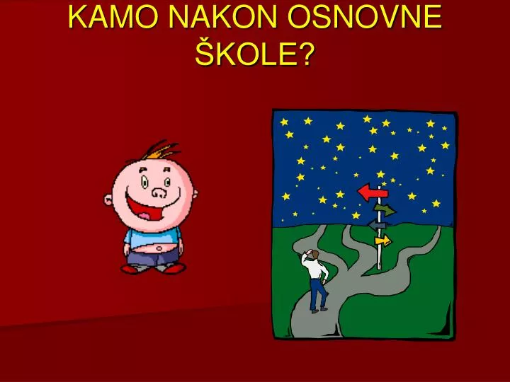 kamo nakon osnovne kole