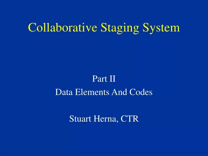 collaborative staging system