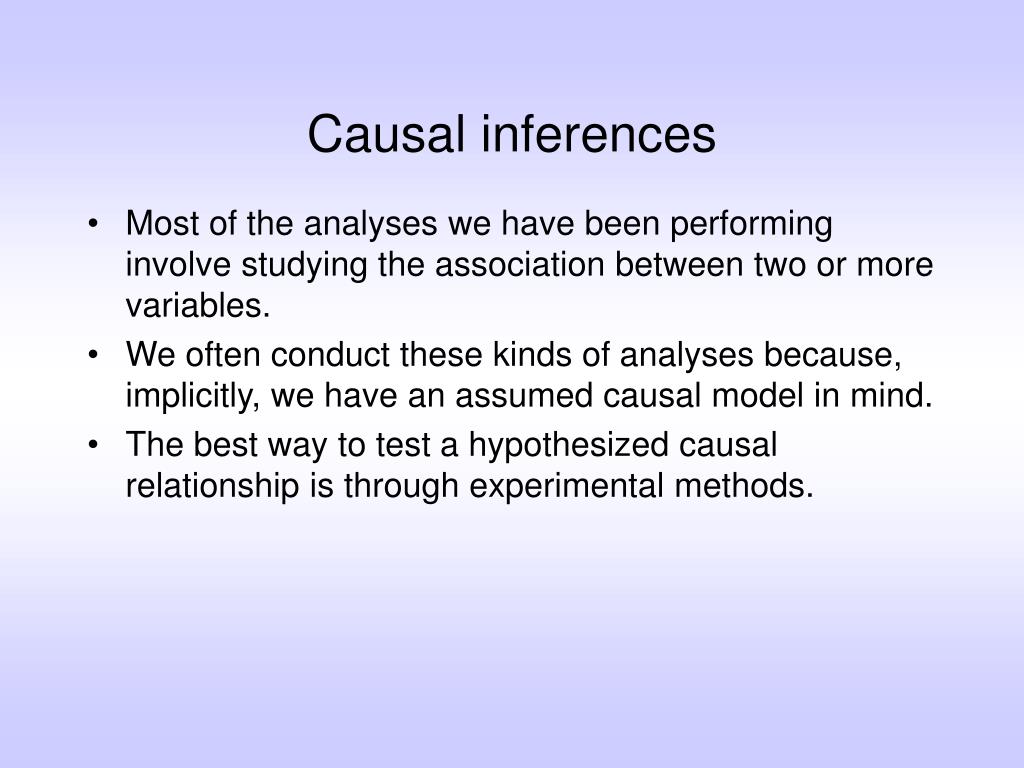PPT - Causal inferences PowerPoint Presentation, free download - ID:6614333