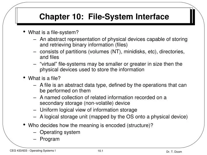 chapter 10 file system interface