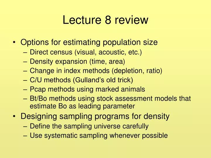 lecture 8 review