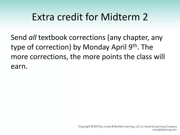 extra credit for midterm 2