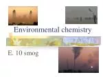 Environmental chemistry - slide 1