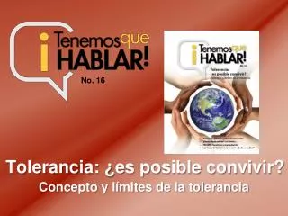 tolerancia es posible convivir