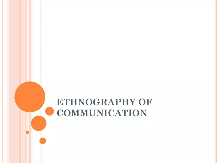 ethnography of communication