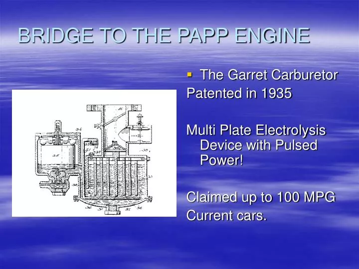bridge to the papp engine
