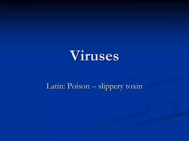 viruses