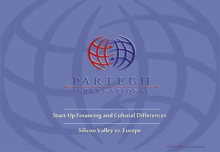 start up financing and cultural differences silicon valley vs europe