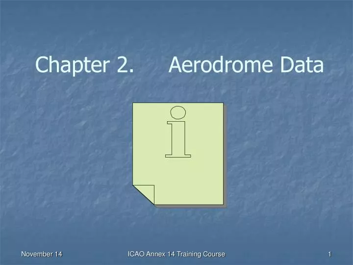 chapter 2 aerodrome data