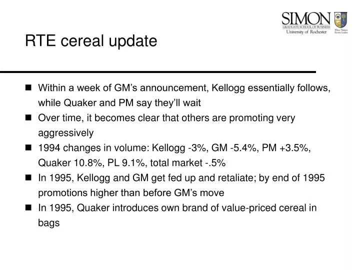 rte cereal update