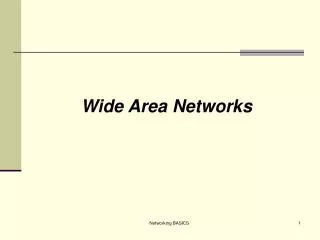 Wide Area Networks