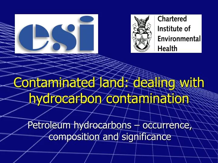 contaminated land dealing with hydrocarbon contamination