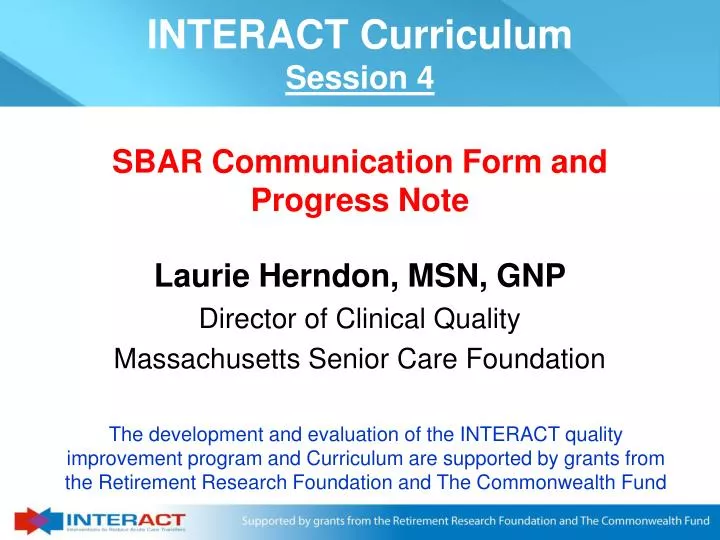 laurie herndon msn gnp director of clinical quality massachusetts senior care foundation